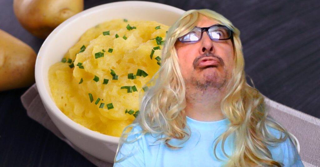 Clive Omelet experiences a mashed potato crisis on his blog where he talks about his many predicaments.