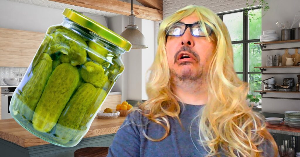 Clive Omelet experiences pickle jar mayhem on his blog where he talks about his many predicaments.