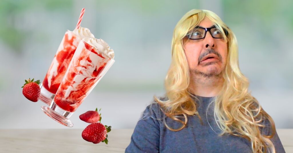 Clive Omelet experiences a milkshake nightmare on his blog where he talks about his many predicaments.